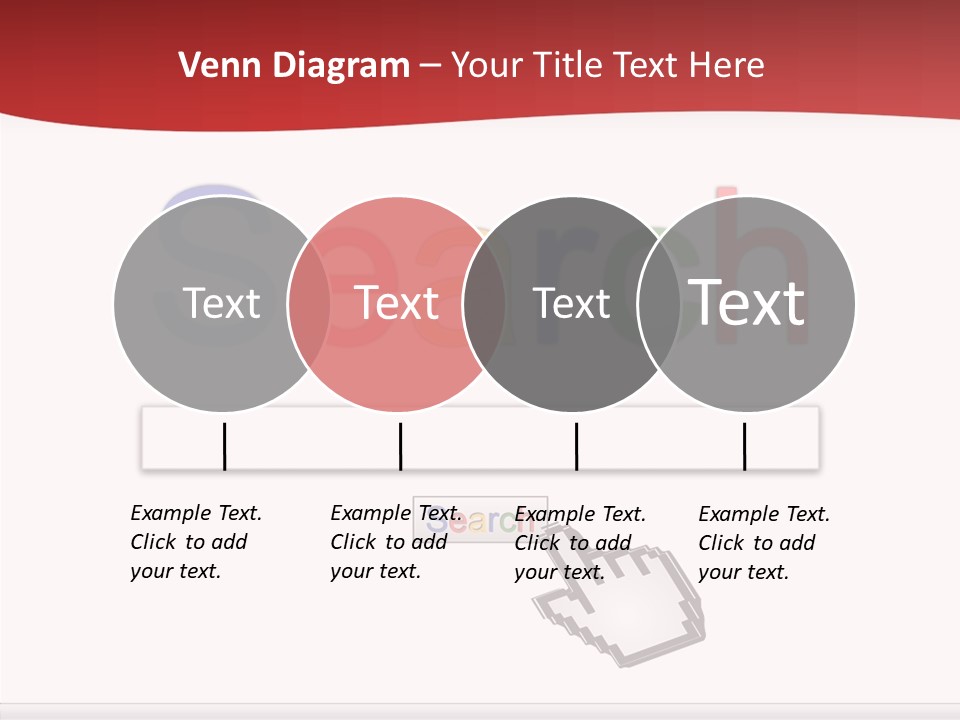 A Computer Screen With The Word Search On It PowerPoint Template