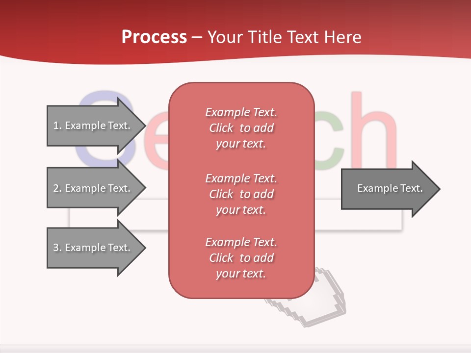 A Computer Screen With The Word Search On It PowerPoint Template