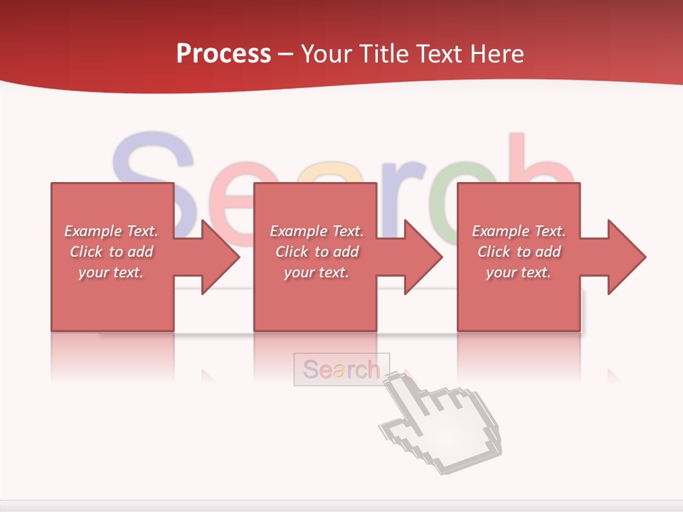 A Computer Screen With The Word Search On It PowerPoint Template