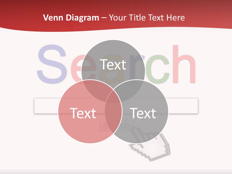 A Computer Screen With The Word Search On It PowerPoint Template