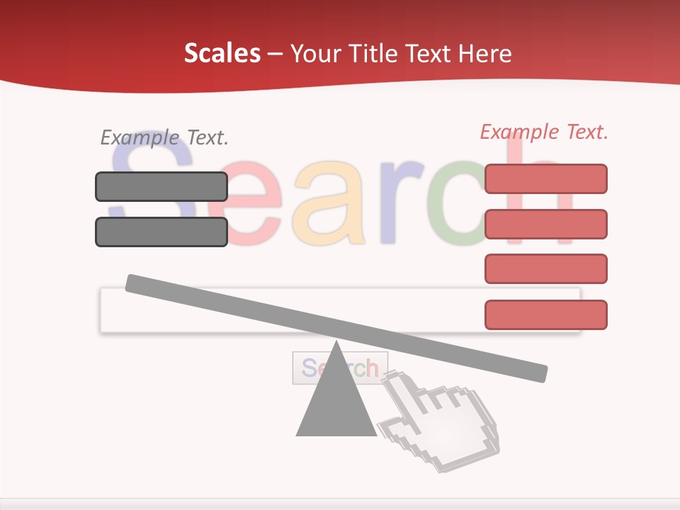 A Computer Screen With The Word Search On It PowerPoint Template