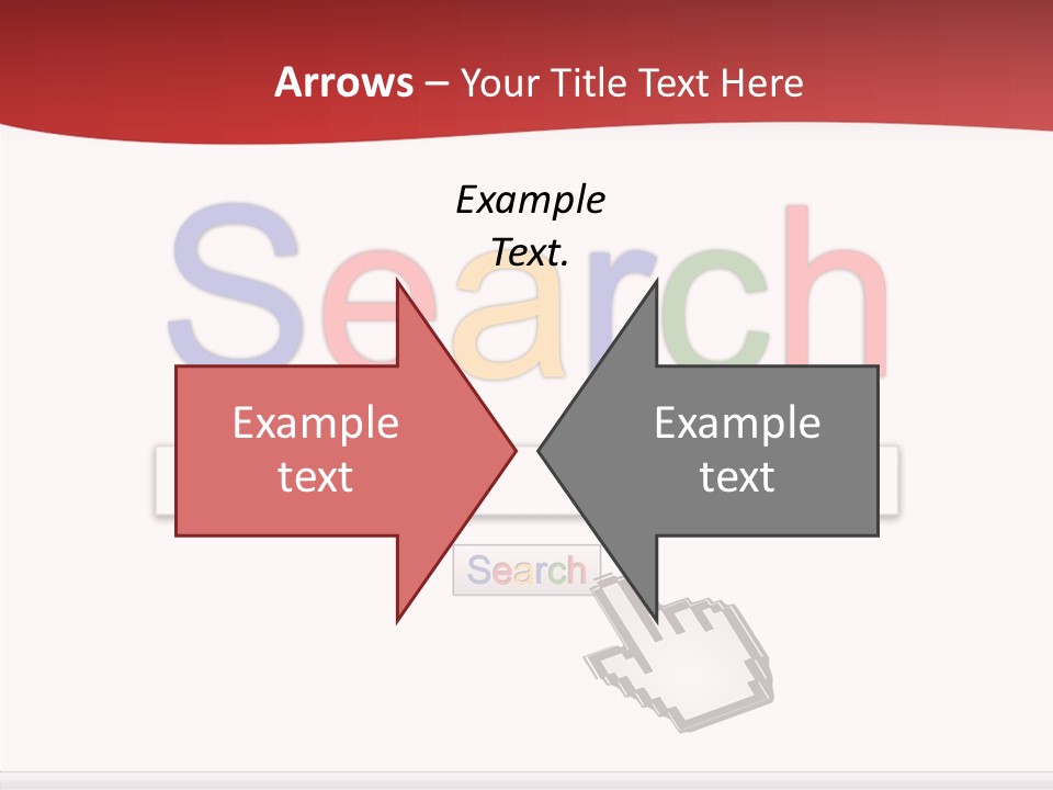 A Computer Screen With The Word Search On It PowerPoint Template