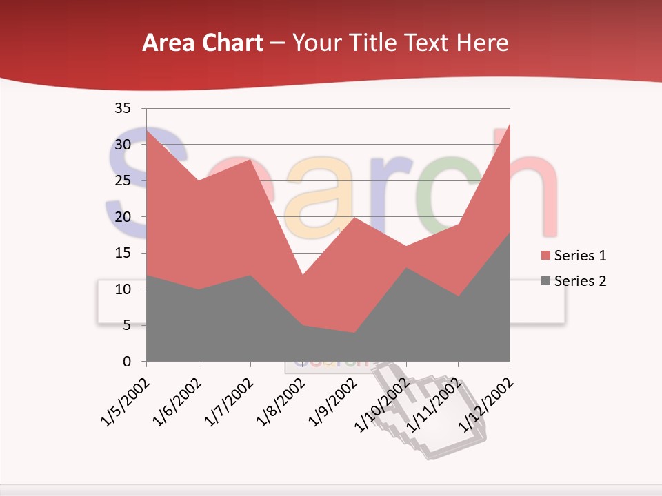 A Computer Screen With The Word Search On It PowerPoint Template