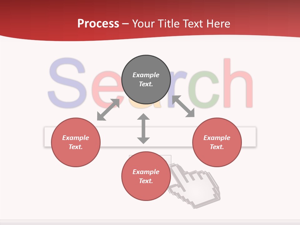 A Computer Screen With The Word Search On It PowerPoint Template
