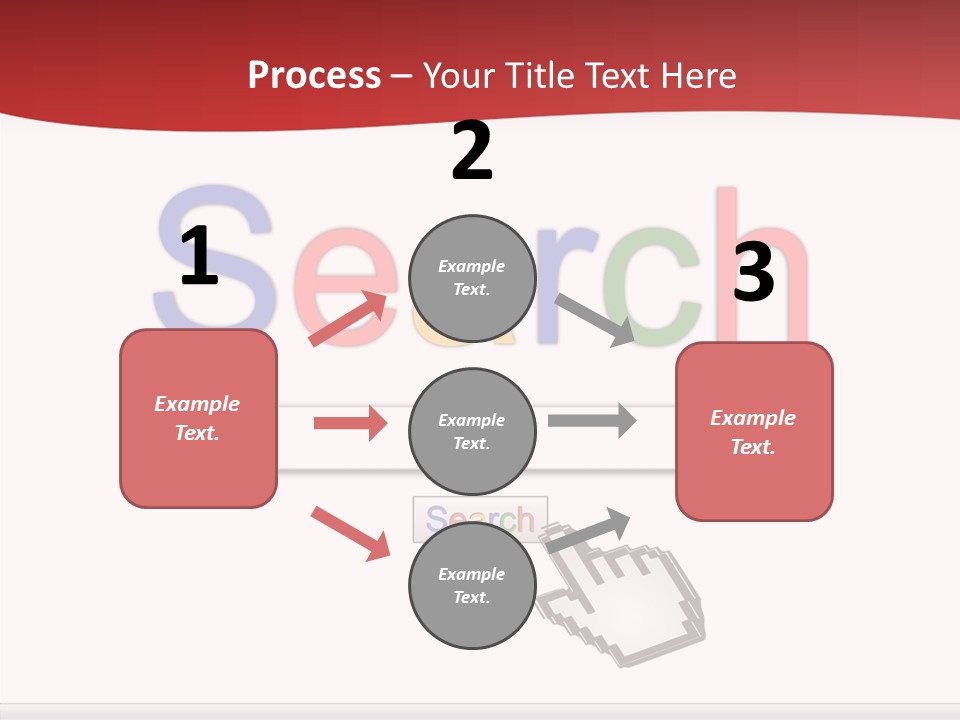 A Computer Screen With The Word Search On It PowerPoint Template