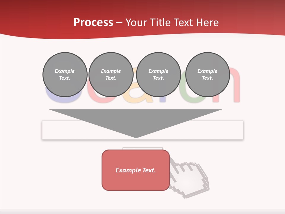 A Computer Screen With The Word Search On It PowerPoint Template