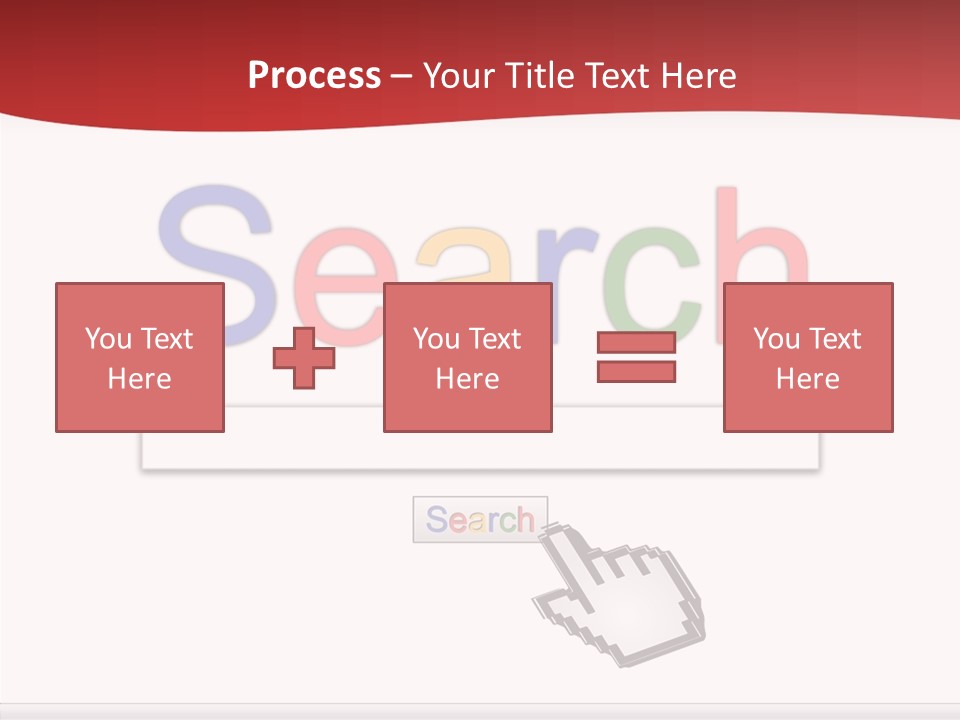 A Computer Screen With The Word Search On It PowerPoint Template