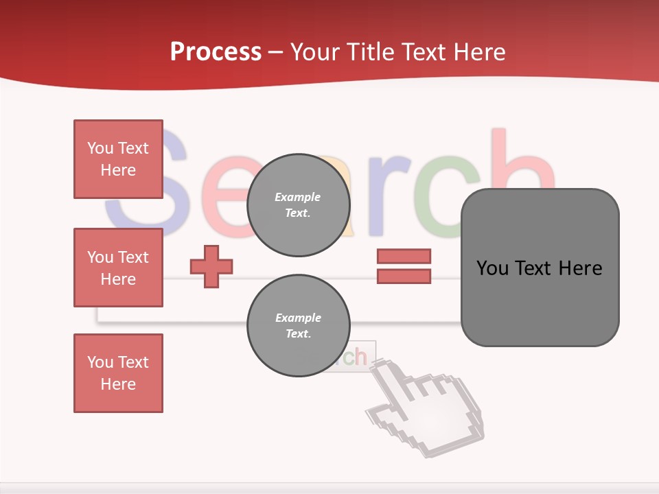 A Computer Screen With The Word Search On It PowerPoint Template