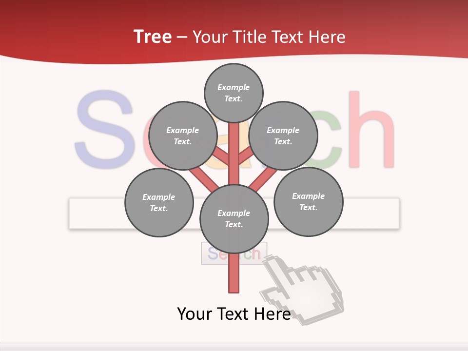 A Computer Screen With The Word Search On It PowerPoint Template