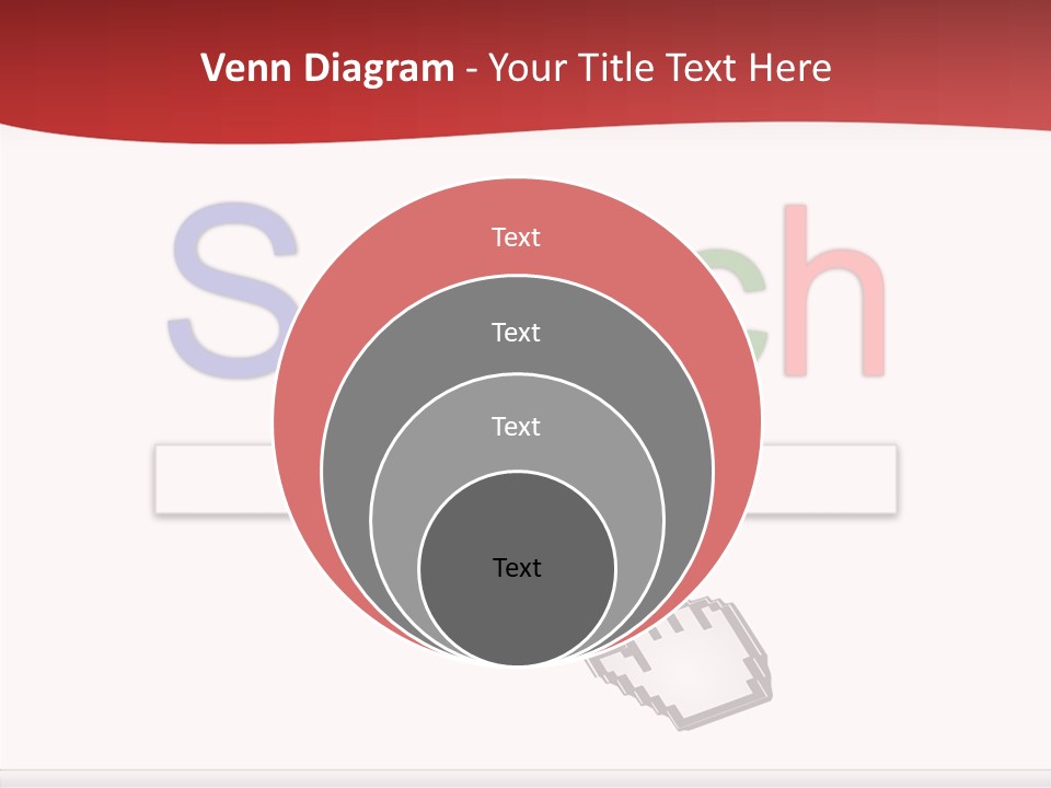 A Computer Screen With The Word Search On It PowerPoint Template