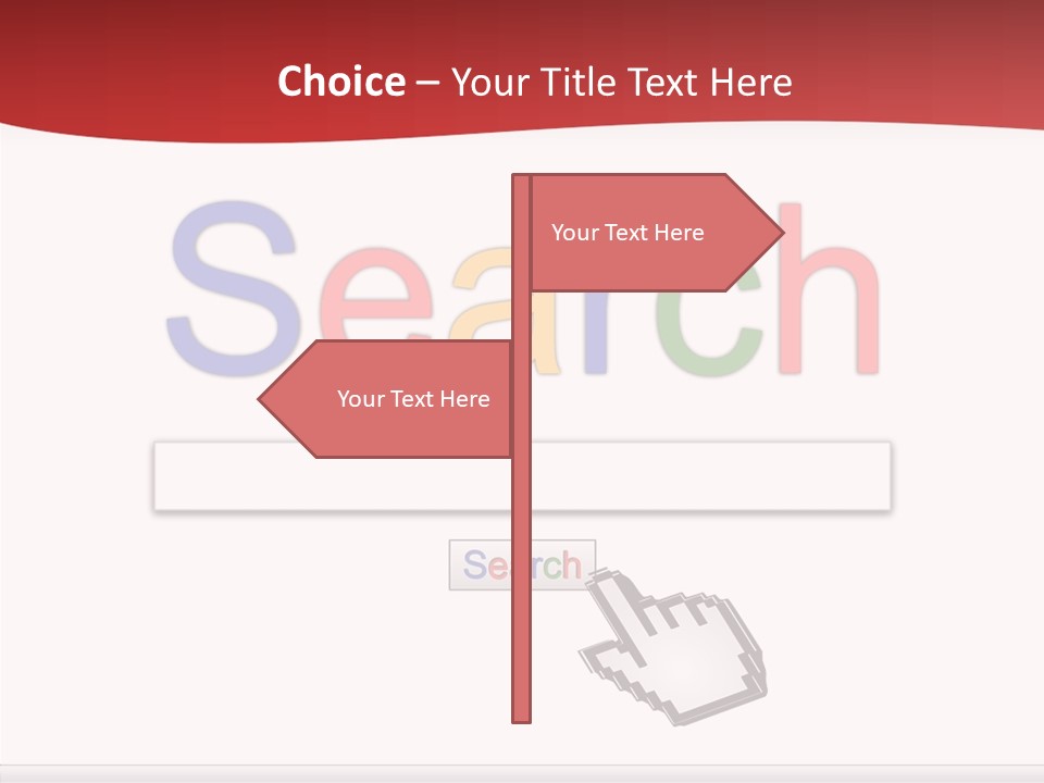 A Computer Screen With The Word Search On It PowerPoint Template
