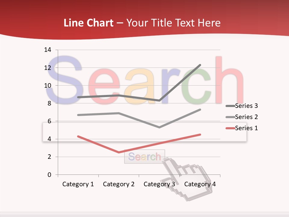 A Computer Screen With The Word Search On It PowerPoint Template