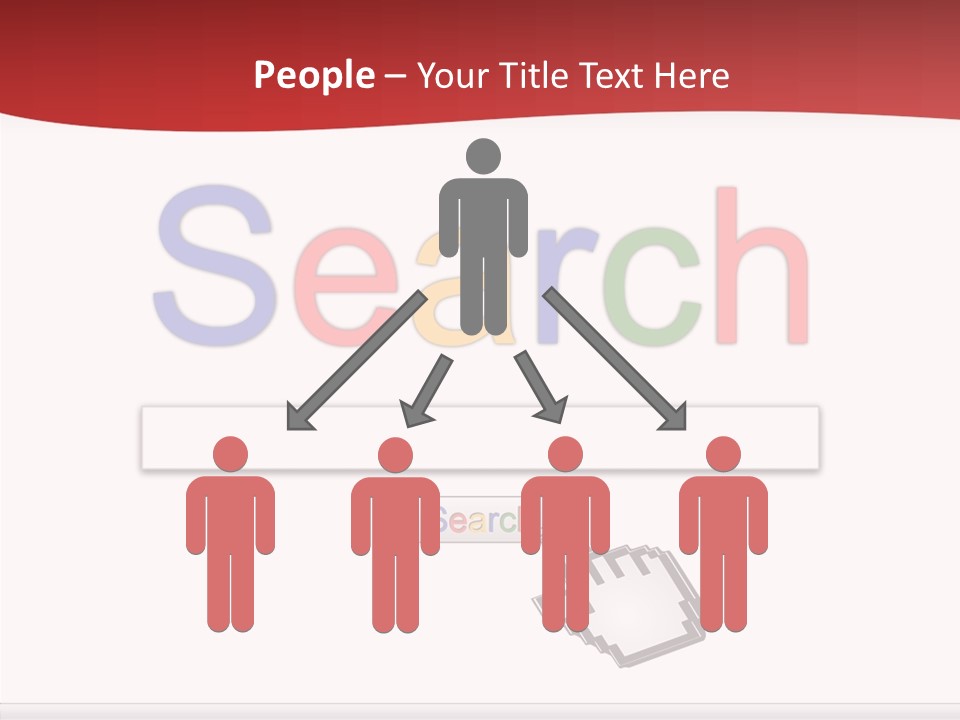 A Computer Screen With The Word Search On It PowerPoint Template