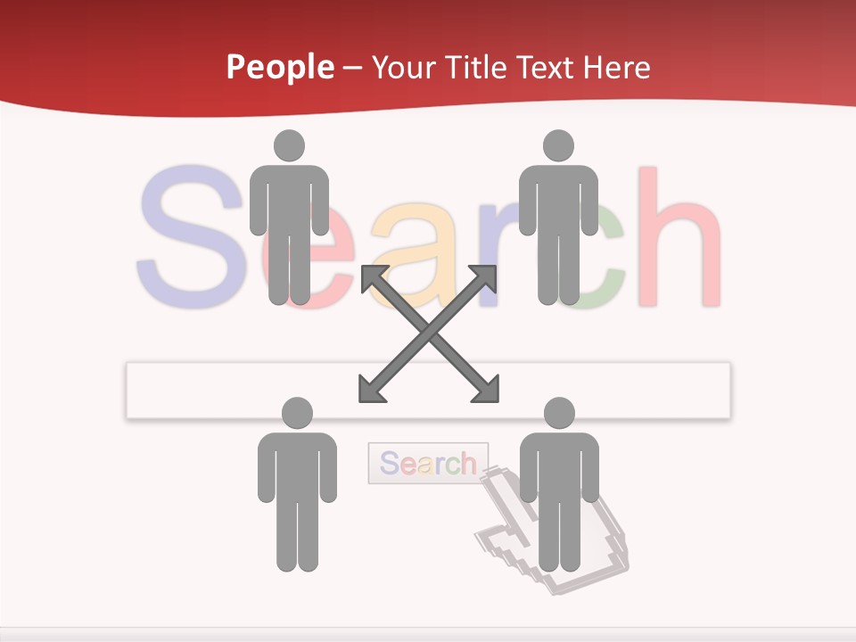 A Computer Screen With The Word Search On It PowerPoint Template