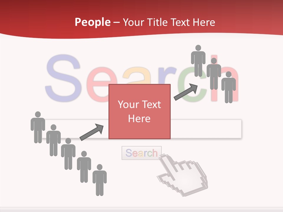 A Computer Screen With The Word Search On It PowerPoint Template