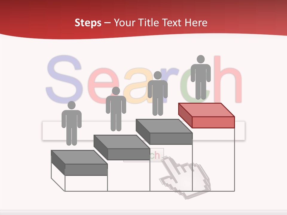 A Computer Screen With The Word Search On It PowerPoint Template