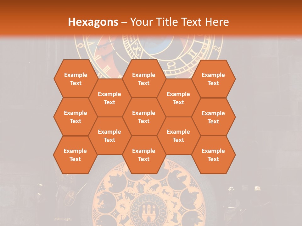 Town Square Prague Czech Clock Prague PowerPoint Template