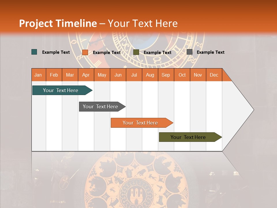 Town Square Prague Czech Clock Prague PowerPoint Template