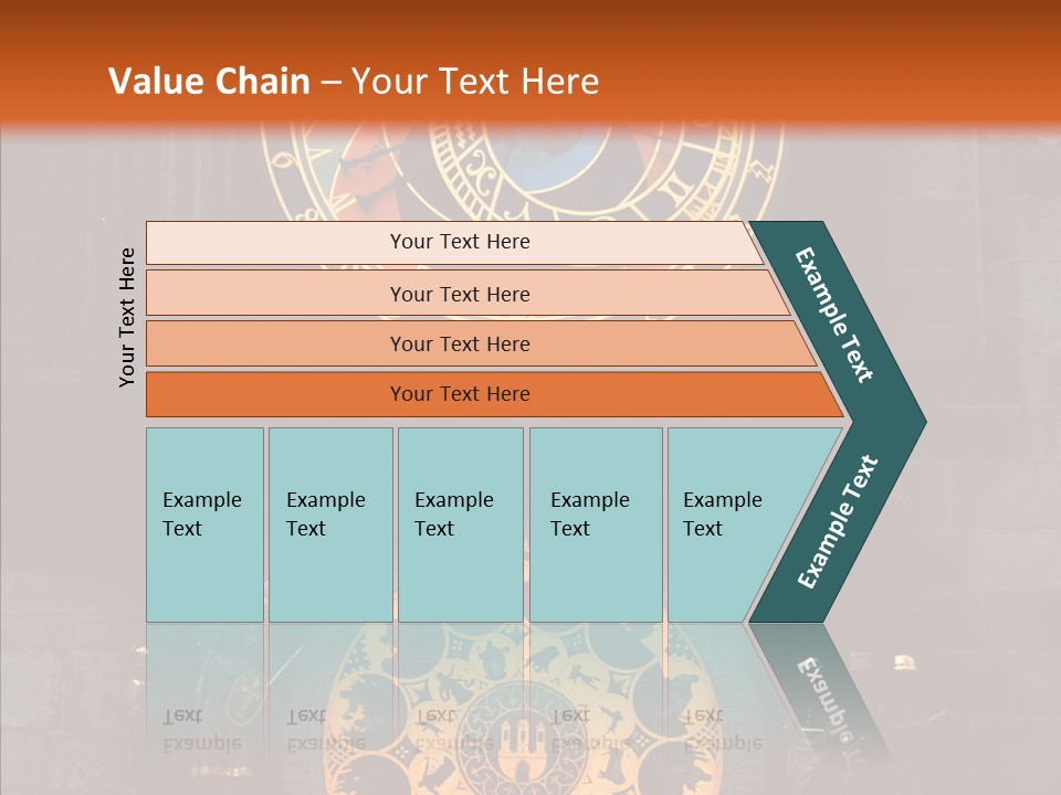 Town Square Prague Czech Clock Prague PowerPoint Template