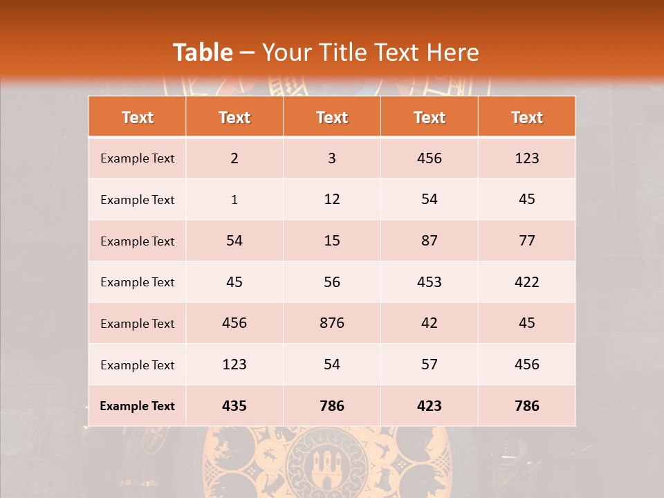 Town Square Prague Czech Clock Prague PowerPoint Template