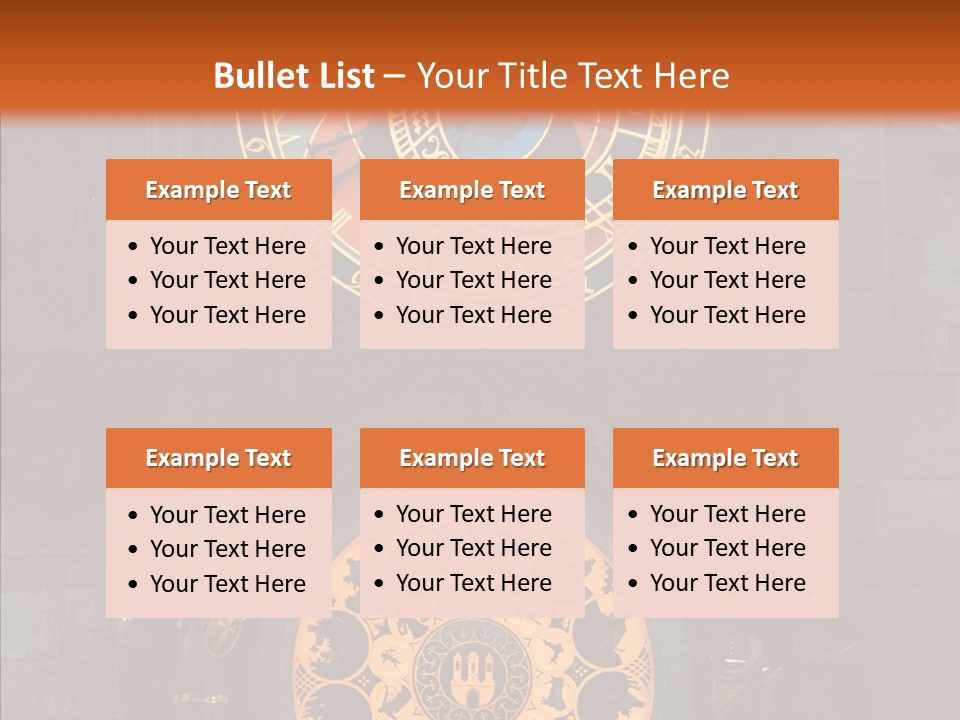 Town Square Prague Czech Clock Prague PowerPoint Template