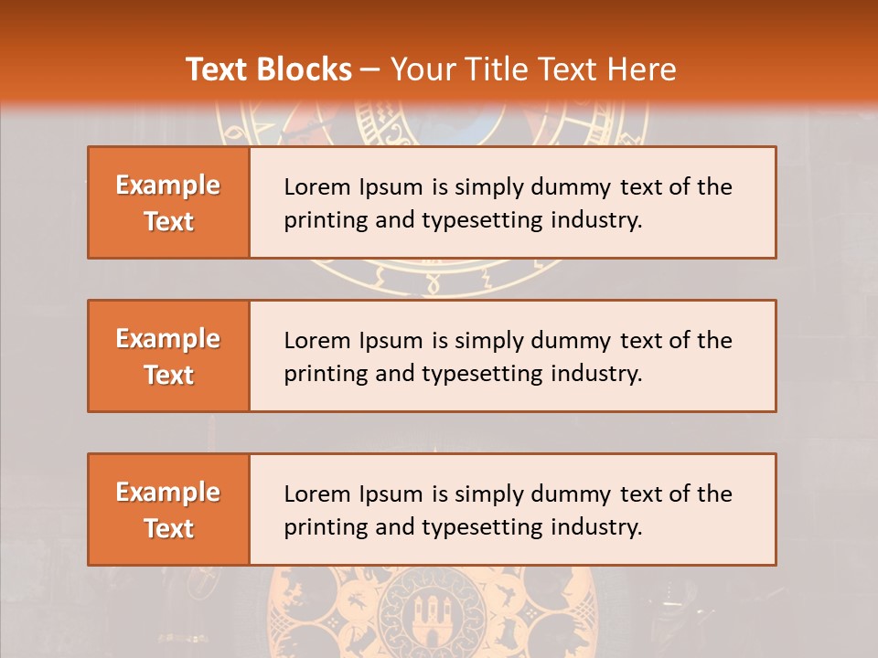 Town Square Prague Czech Clock Prague PowerPoint Template