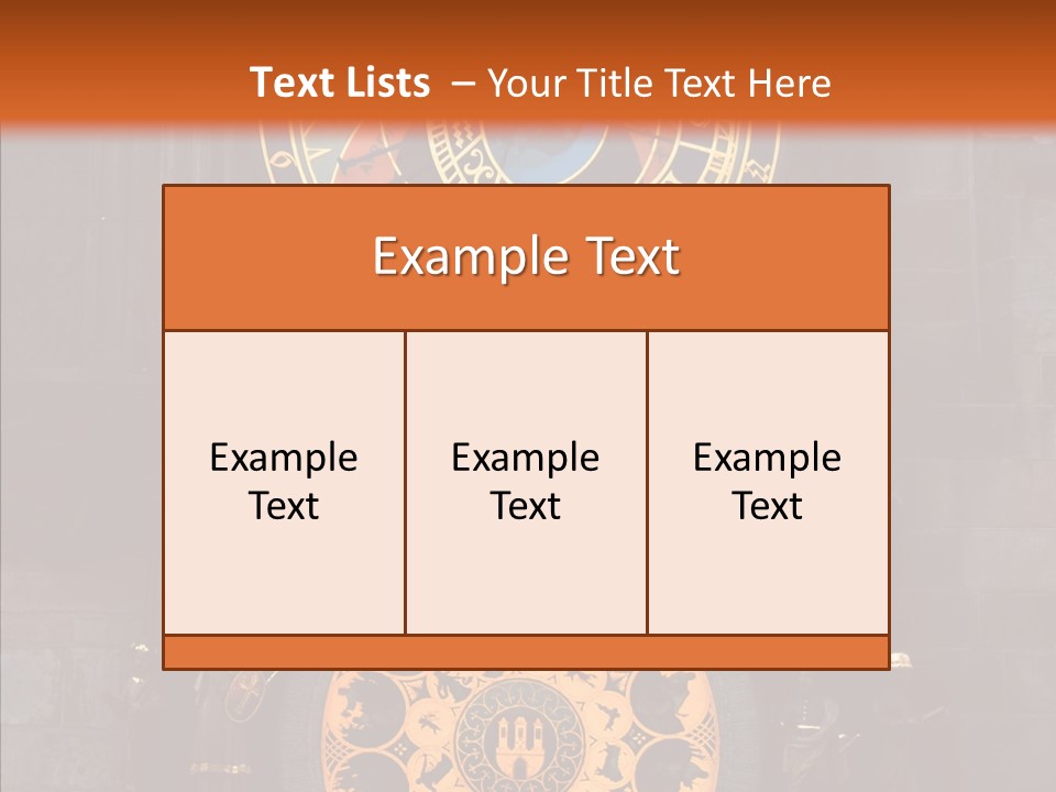 Town Square Prague Czech Clock Prague PowerPoint Template