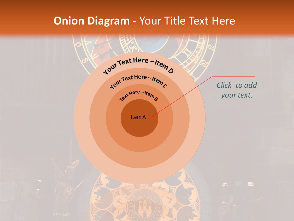 Town Square Prague Czech Clock Prague PowerPoint Template