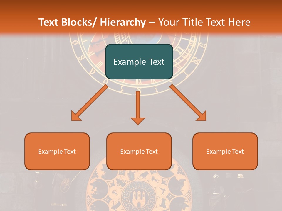 Town Square Prague Czech Clock Prague PowerPoint Template