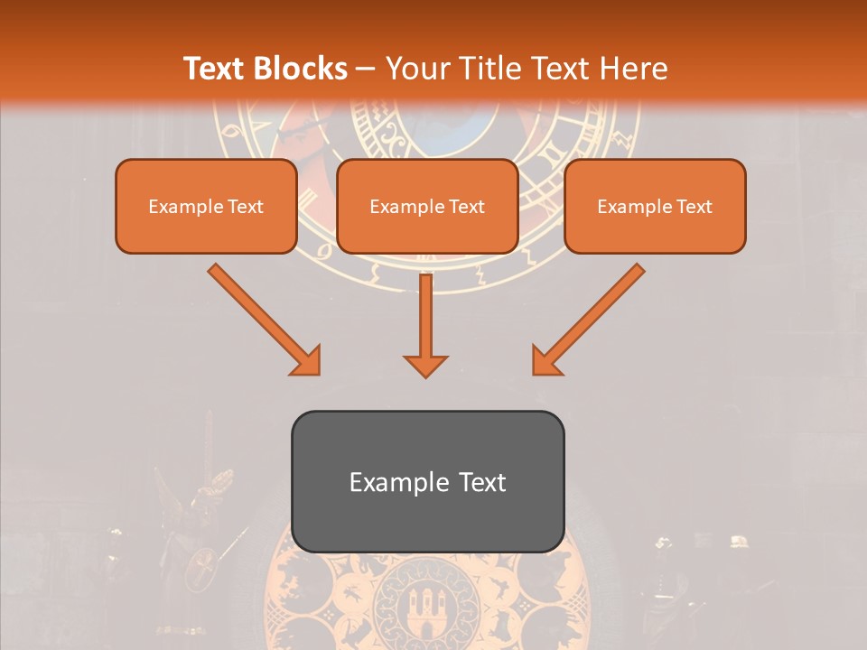 Town Square Prague Czech Clock Prague PowerPoint Template