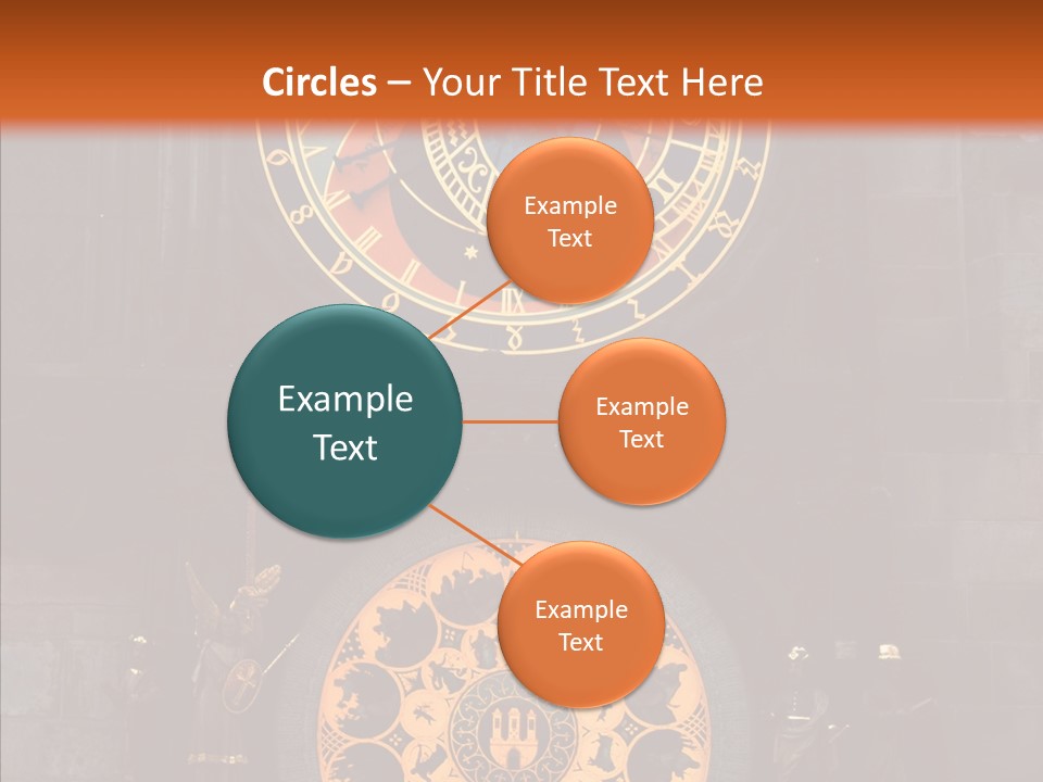 Town Square Prague Czech Clock Prague PowerPoint Template