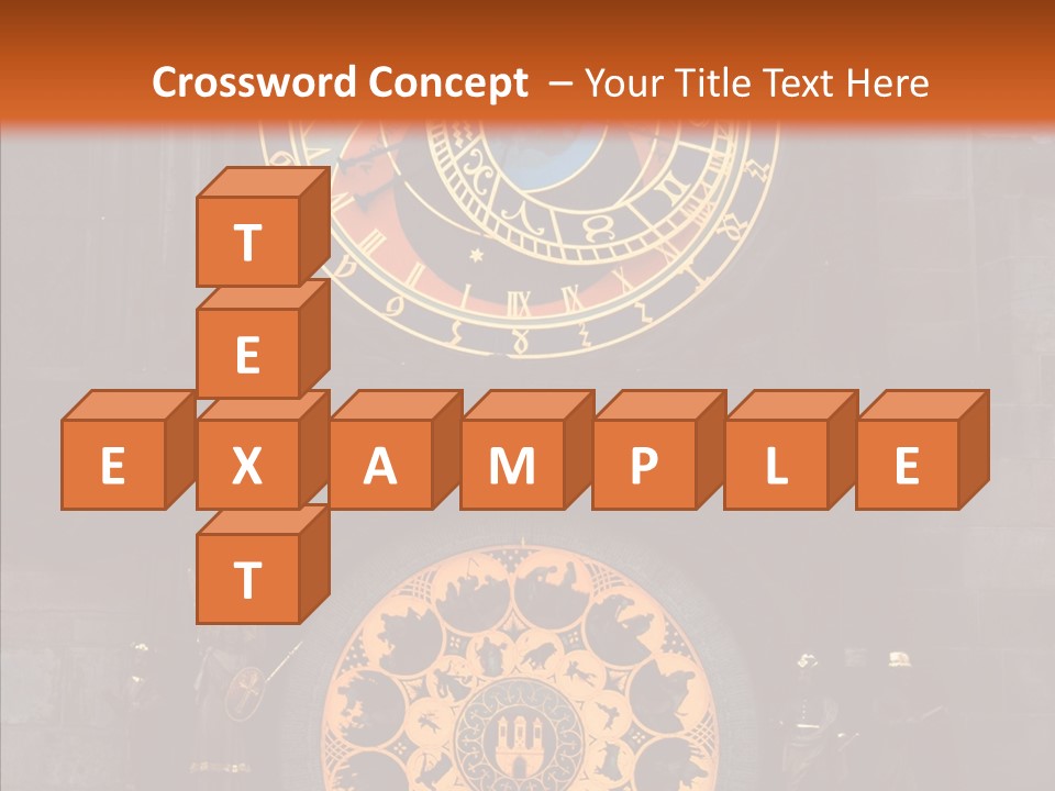 Town Square Prague Czech Clock Prague PowerPoint Template