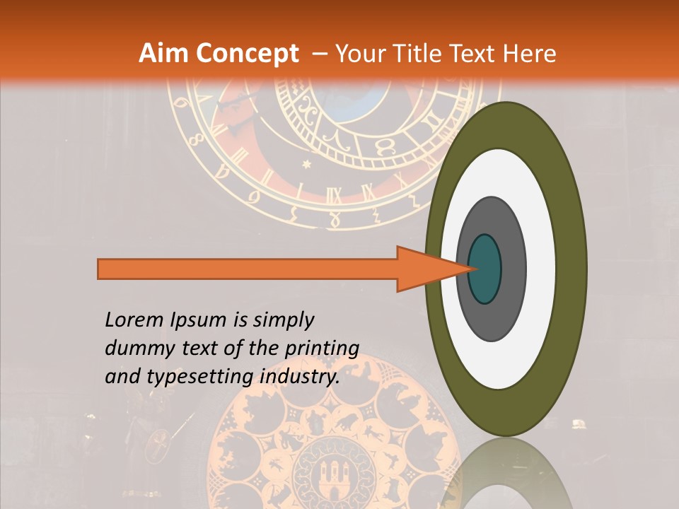 Town Square Prague Czech Clock Prague PowerPoint Template