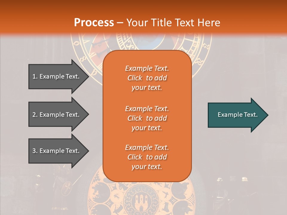Town Square Prague Czech Clock Prague PowerPoint Template