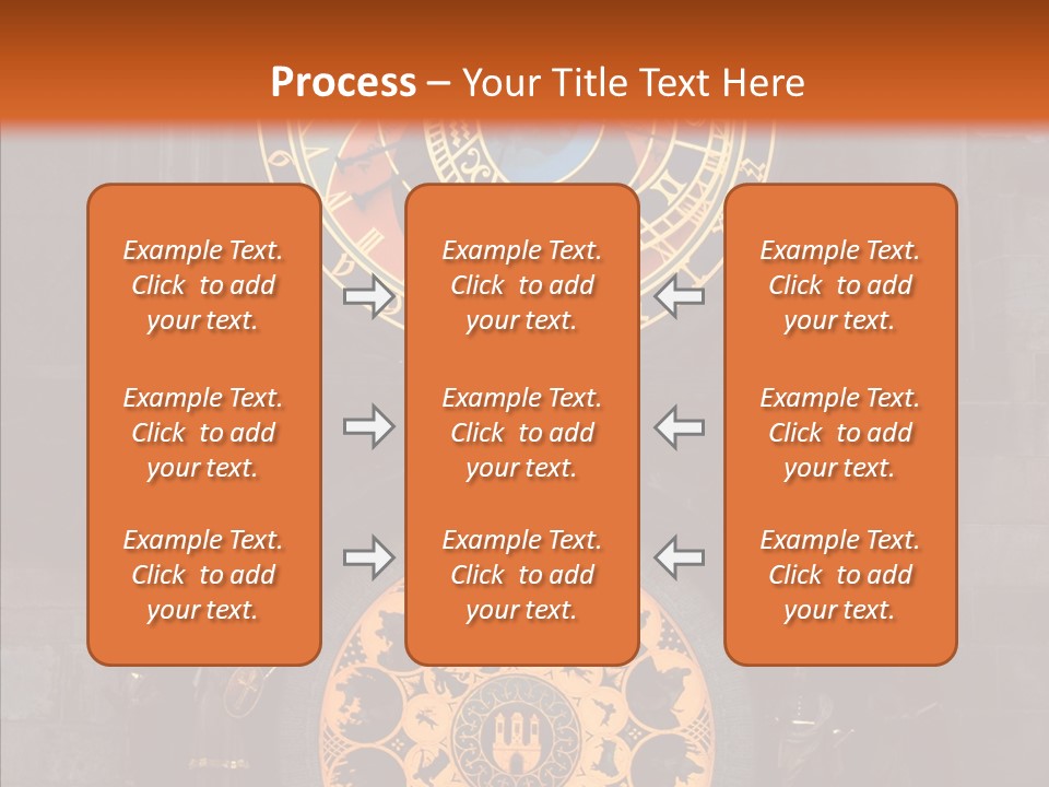 Town Square Prague Czech Clock Prague PowerPoint Template