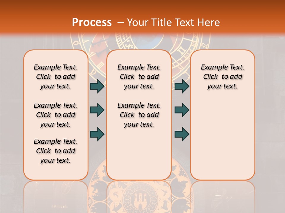 Town Square Prague Czech Clock Prague PowerPoint Template