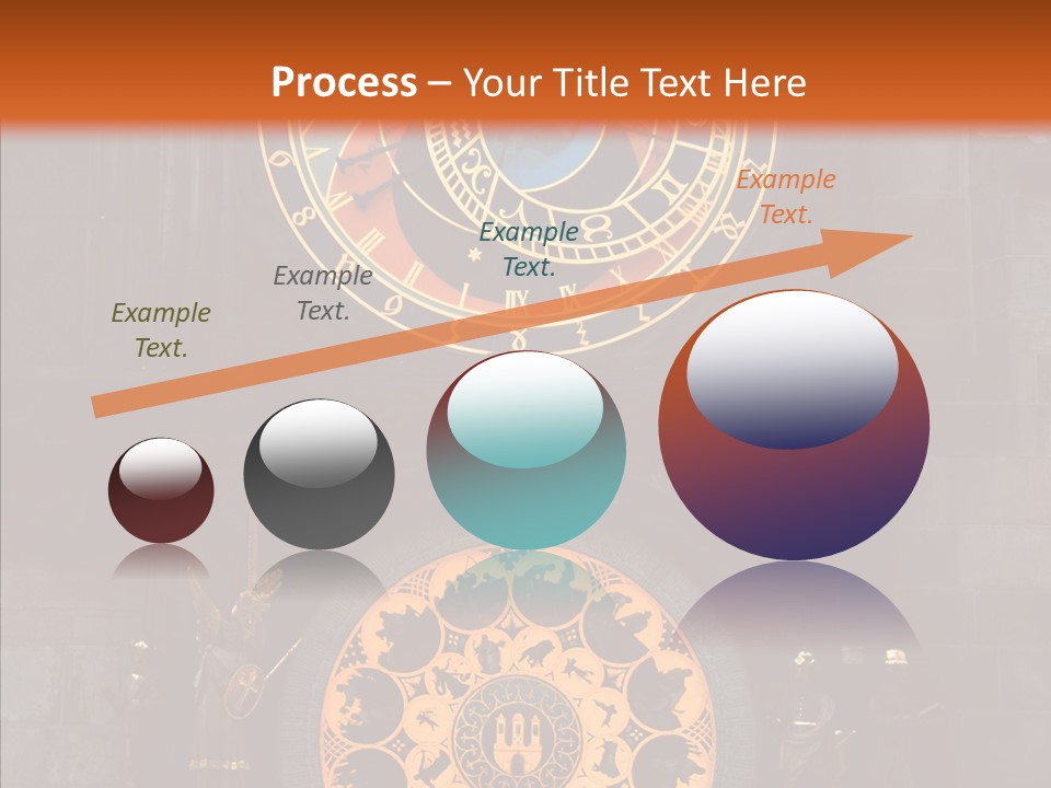 Town Square Prague Czech Clock Prague PowerPoint Template