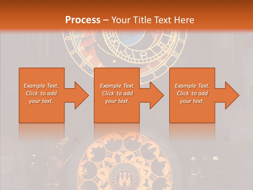 Town Square Prague Czech Clock Prague PowerPoint Template