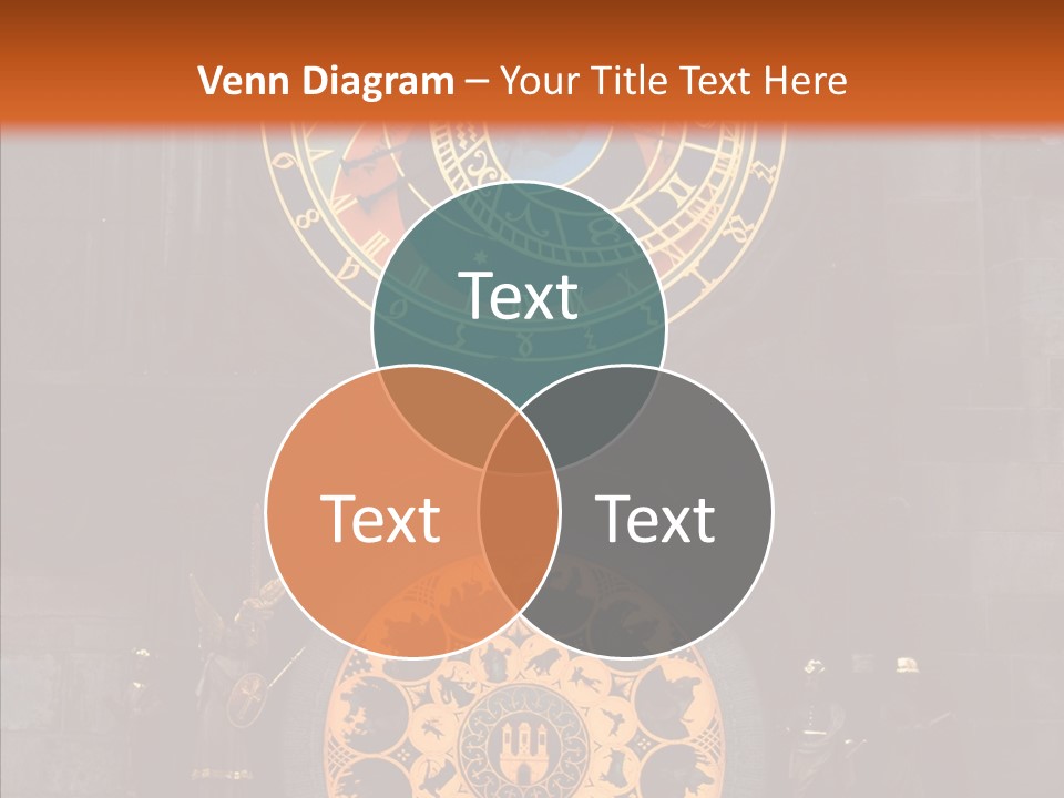 Town Square Prague Czech Clock Prague PowerPoint Template