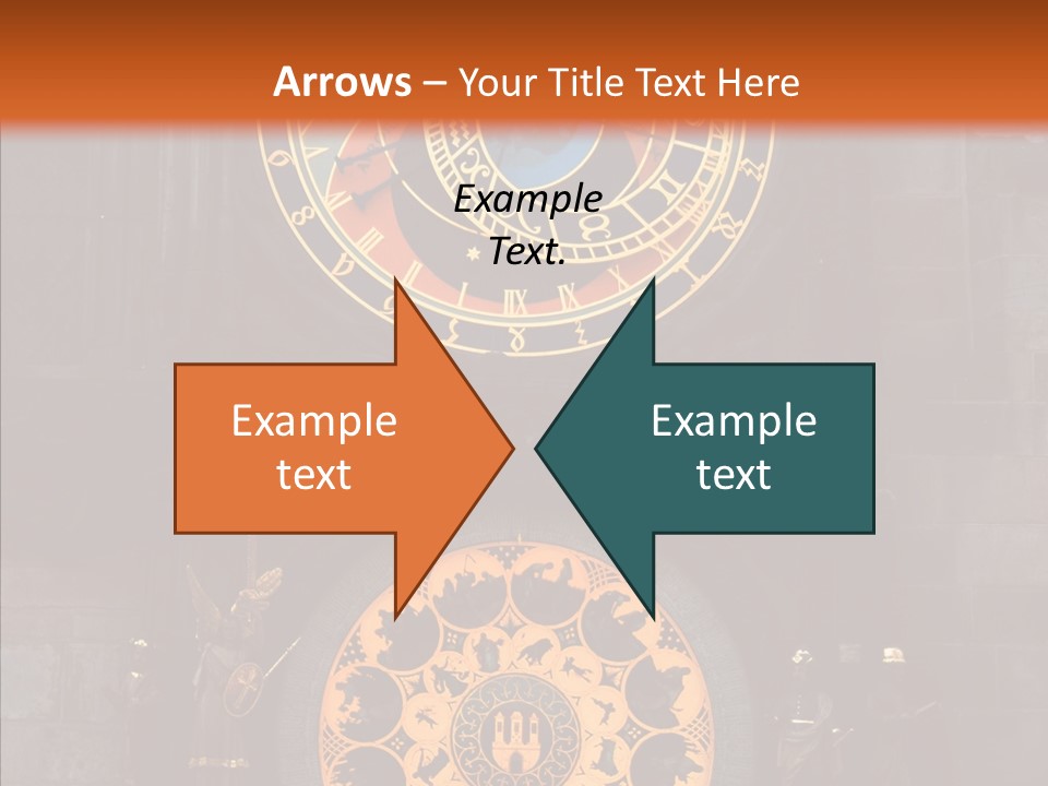 Town Square Prague Czech Clock Prague PowerPoint Template