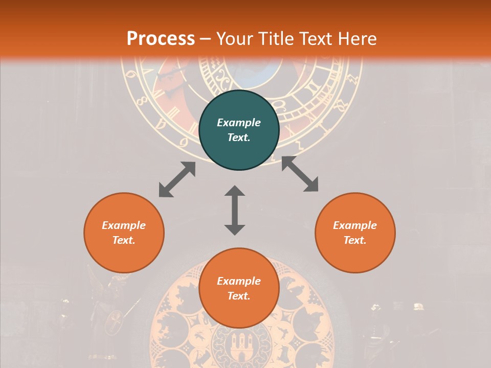 Town Square Prague Czech Clock Prague PowerPoint Template