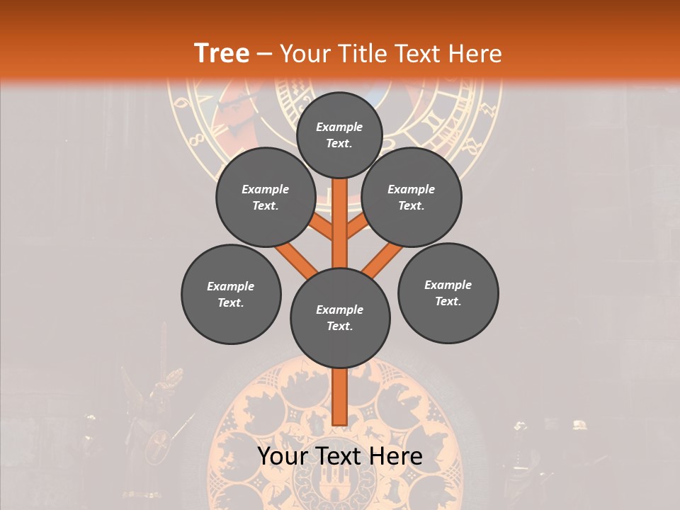 Town Square Prague Czech Clock Prague PowerPoint Template