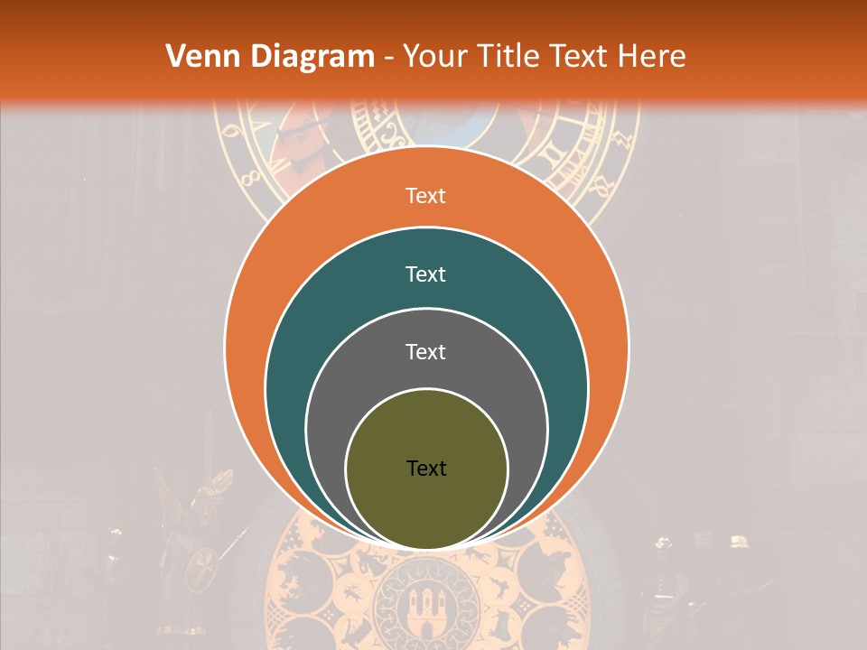 Town Square Prague Czech Clock Prague PowerPoint Template