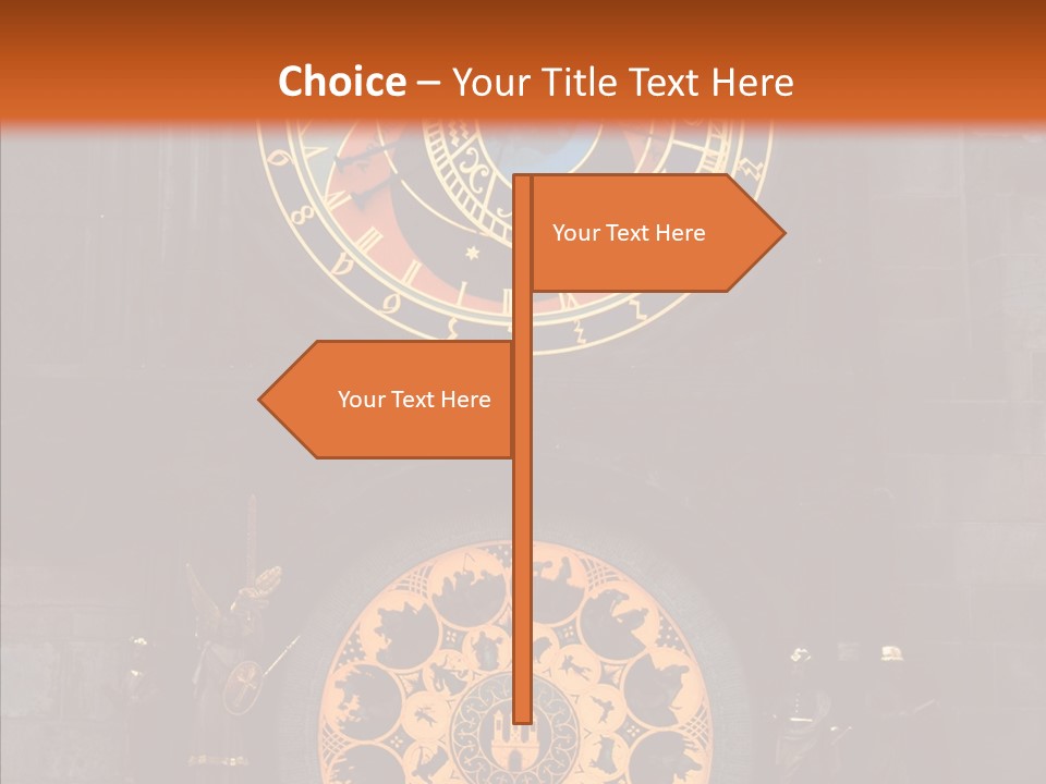 Town Square Prague Czech Clock Prague PowerPoint Template