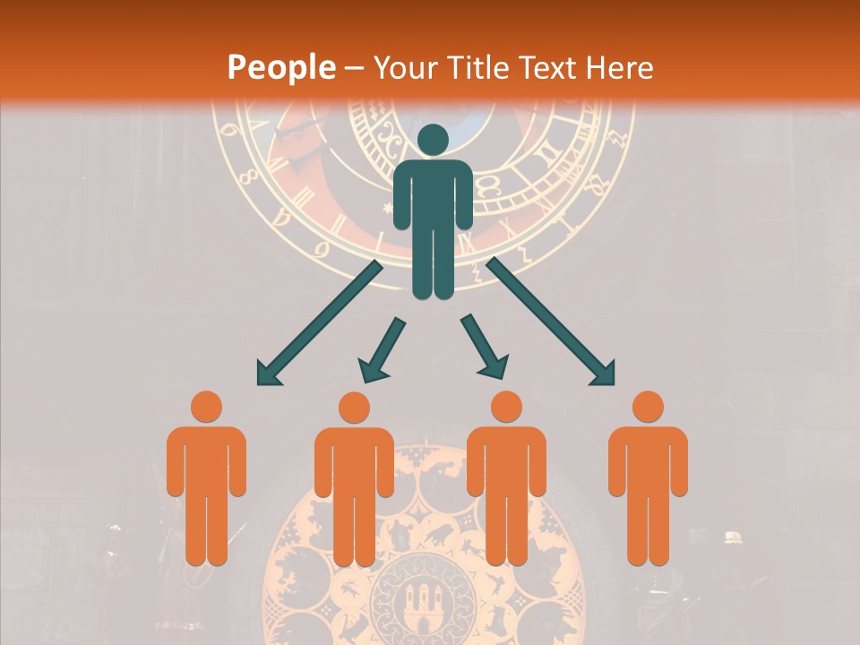 Town Square Prague Czech Clock Prague PowerPoint Template