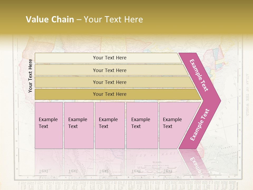 Antique Atlantic Ocean Ephemera PowerPoint Template