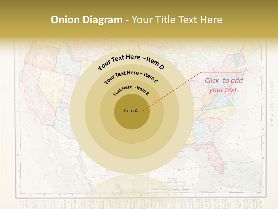 Antique Atlantic Ocean Ephemera PowerPoint Template