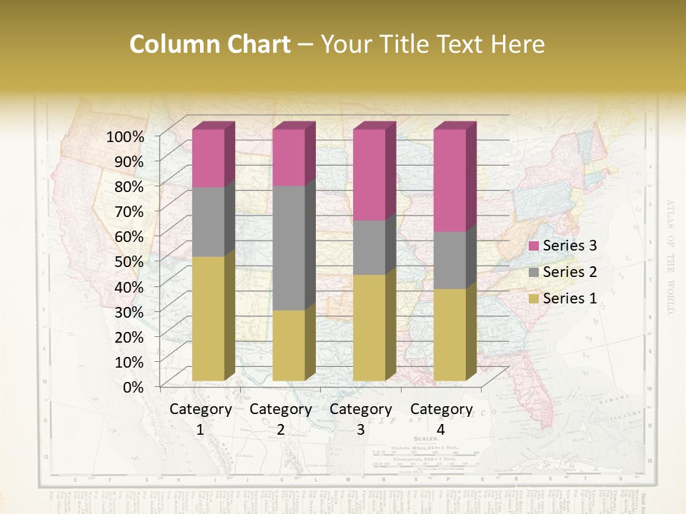 Antique Atlantic Ocean Ephemera PowerPoint Template