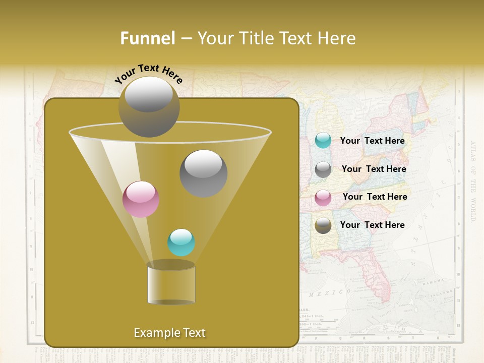 Antique Atlantic Ocean Ephemera PowerPoint Template