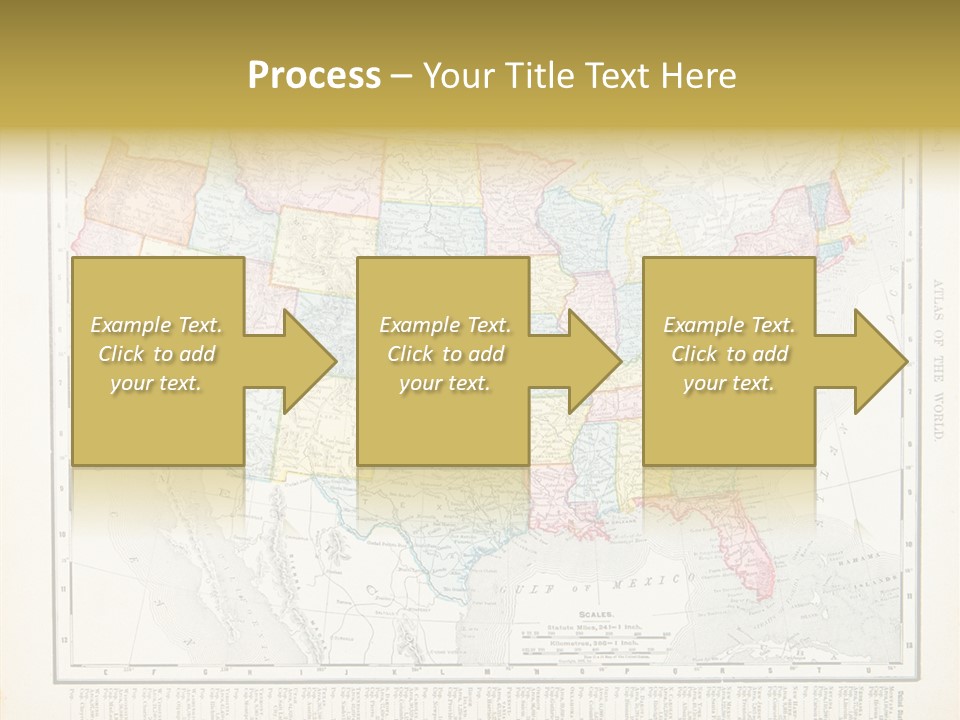 Antique Atlantic Ocean Ephemera PowerPoint Template